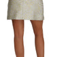 Crystal-Embellished Jacquard Mini Skirt