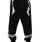 Black Logo Cotton Jogger Sweatpants Pants