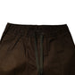Brown Cotton Stretch Jogger Sweatpants Pants
