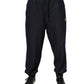 Black Jacquard Jogger Men Sweatpants Pants