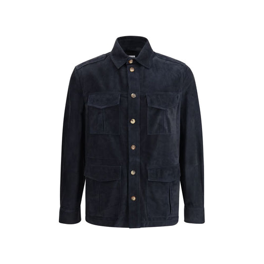 Suede leather shirt Jacket