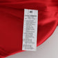 Red Silk Crystal-Embellished High Waist Shorts