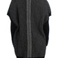 Elegant Gray Cashmere Long Cardigan Sweater