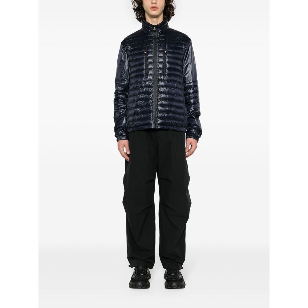Blue Polyamide Men Jacket