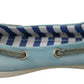 Sky Blue Suede Lace Bow Loafers Ballet Flat Shoes