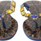 Blue Crystals Flats Sandals Beachwear Shoes