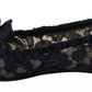 Blue Crystal Loafer Lace Ballet Flats Shoes