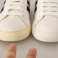 White Leather Crystal Embellished Sneakers Shoes
