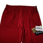 Red Logo Tape Cotton Jogger Sweatpants Pants