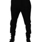 Black Cotton Stretch Skinny Pants