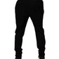 Black Cotton Stretch Skinny Pants
