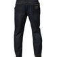 Beige Blue Floral Cotton Men Denim Jeans