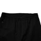 Black Cotton Blend Jogger Sweatpants Pants