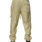 Yellow Nylon Cargo Chain Men Jogger Pants