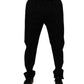 Black Cotton Men Skinny Dress Formal Pants