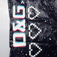 Dark Blue DG Game Print Cotton Jogger Pants