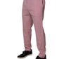 Pink Cotton Stretch Chino Pants