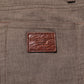 Brown Cotton Stretch Chino Pants