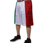 Multicolor Italia Polyester Bermuda Shorts