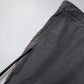 Dark Gray Cotton Mid Waist Men Bermuda Shorts
