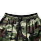 Multicolor Camouflage Silk Mid Waist Bermuda Shorts