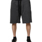 Dark Gray Cotton Bermuda Sweatshorts Shorts
