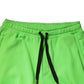 Green Patchwork Cargo Bermuda Shorts