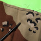 Green Patchwork Cargo Bermuda Shorts