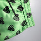 Green Heart Print Cargo Men Bermuda Shorts