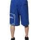 Blue Logo Cotton Bermuda Sweatshorts Shorts