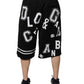 Black Logo Cotton Bermuda Sweatshorts Shorts
