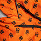 Orange Logo Monogram Cotton Bermuda Shorts