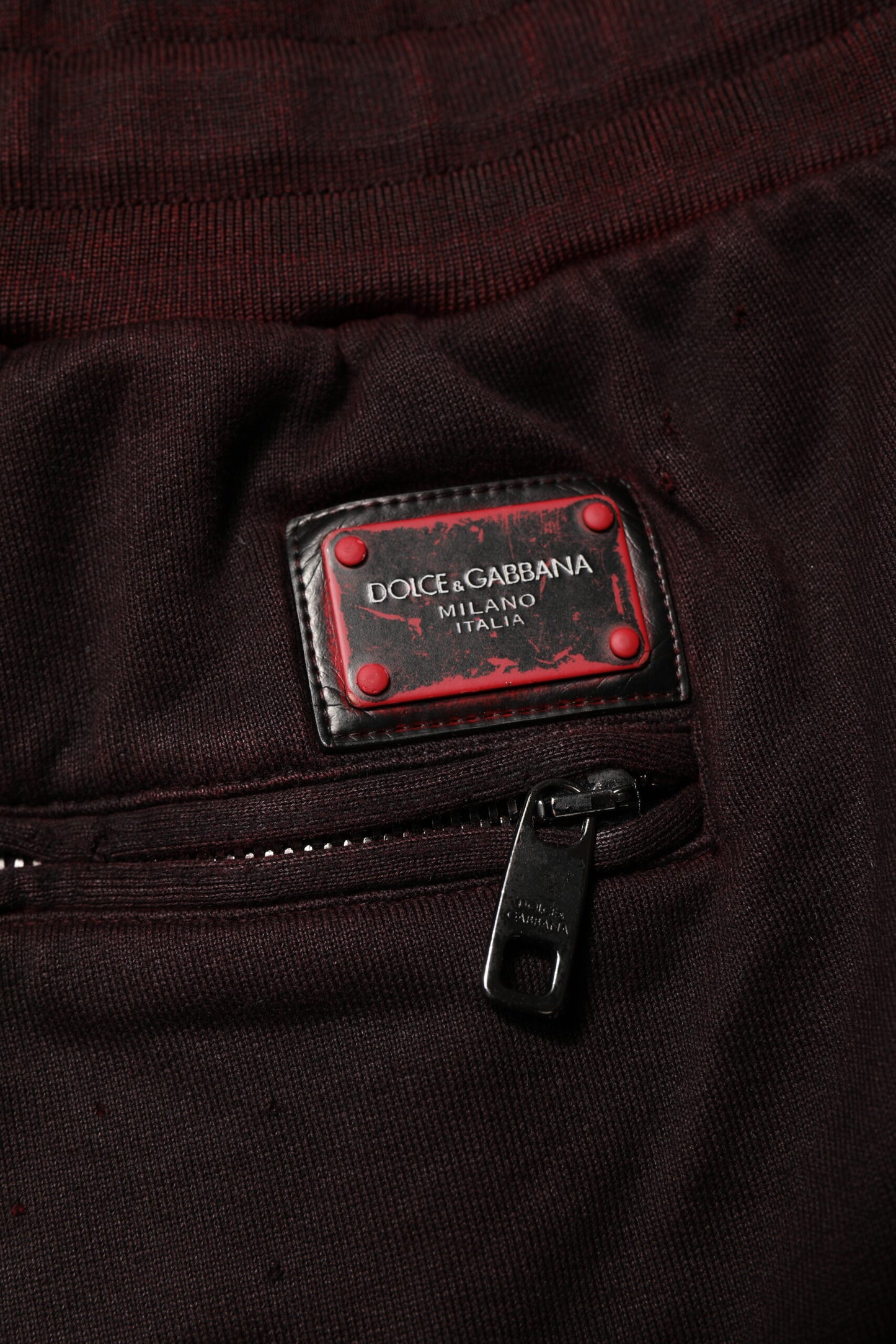 Bordeaux Cotton Bermuda Sweatshorts Shorts