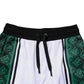 White Green Men Jersey Sweatshorts Shorts