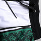 White Green Men Jersey Sweatshorts Shorts