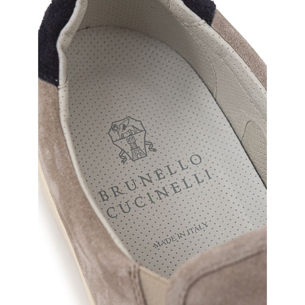 Beige Leather Sneaker