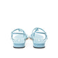 Blue Patent Leather Flip-Flop Sandals