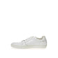 White Leather Low Top Sneakers