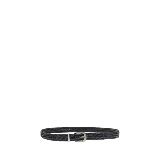 Braided stretch leather Belt