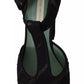 Black Suede Leather Block Heels Sandals Shoes