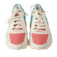 Multicolor Low Top Lace Up Women Sneakers Shoes