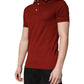 Red Cotton DG Logo Collared Men Polo T-shirt
