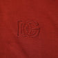 Red Cotton DG Logo Collared Men Polo T-shirt