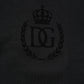 Black Cotton DG Logo Collared Polo T-shirt