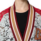 Multicolor Floral Lace Cardigan Sweater