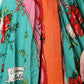 Multicolor Printed Silk Sleeveless Midi Dress