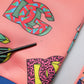 Pink Logo Monogram Jogger Sweatpants Pants