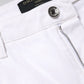 White Cotton Mid Waist Skinny Denim Jeans
