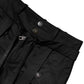 Black Cotton High Waist Cargo Pants