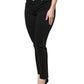 Black Cotton High Waist Skinny Denim Jeans